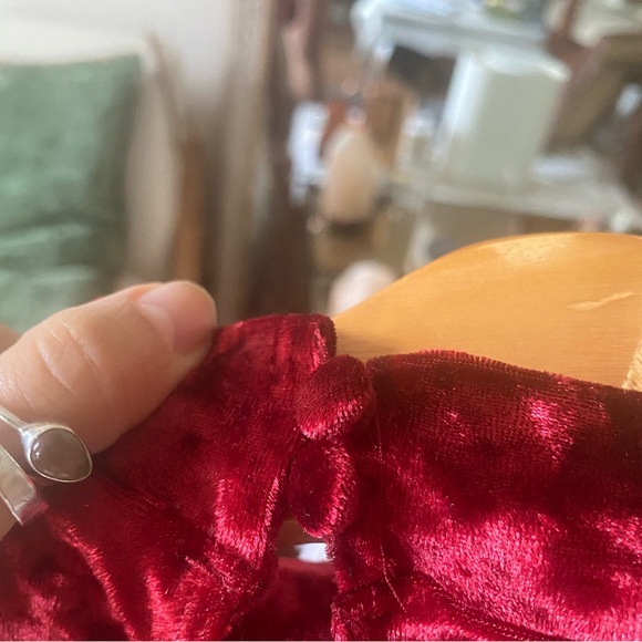 Intimissimi Rich Red Velvet Leotard Size XS - Picture 7 of 7